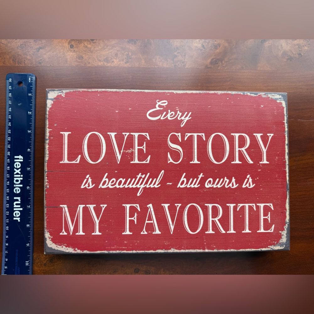 Red Love Story Wall Art